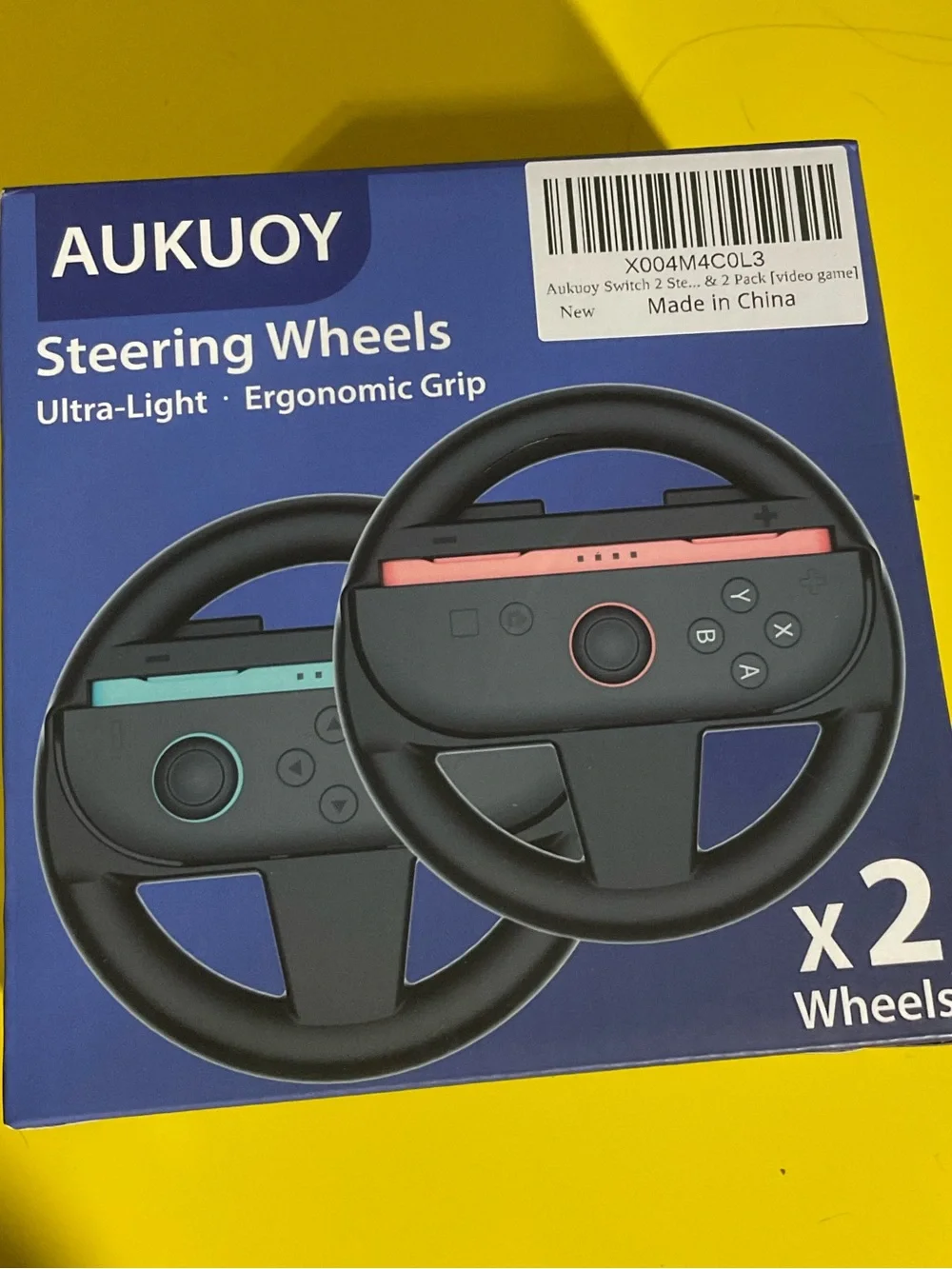 NWT 2 pack Nintendo Switch 2 Steering Wheels, ergonomic & lightweight!